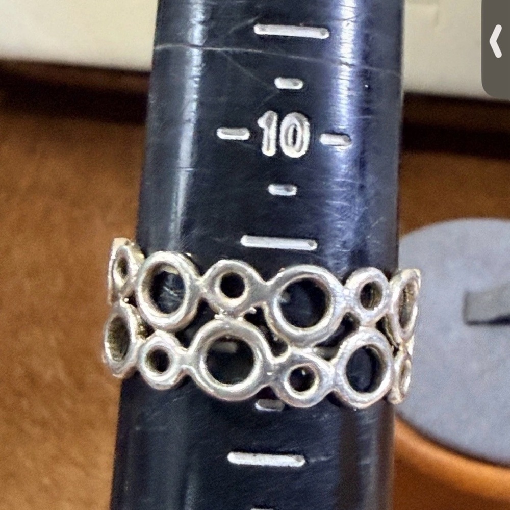 925, Sterling Jay King DTR Statement Turquoise Ring w Circle Setting Sz 10.5 - Picture 9 of 10